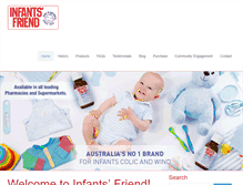 Tablet Screenshot of infantsfriend.com.au